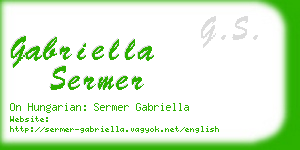 gabriella sermer business card